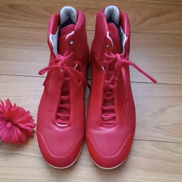 Puma Other - Puma | Red Ferrari Leather High Top Sneakers / Racing Shoes